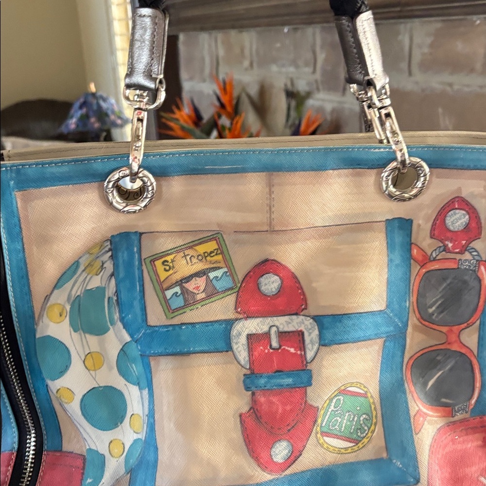 Brighton travel bag in NWTS with Black Rope Handles - Picture 5 of 9